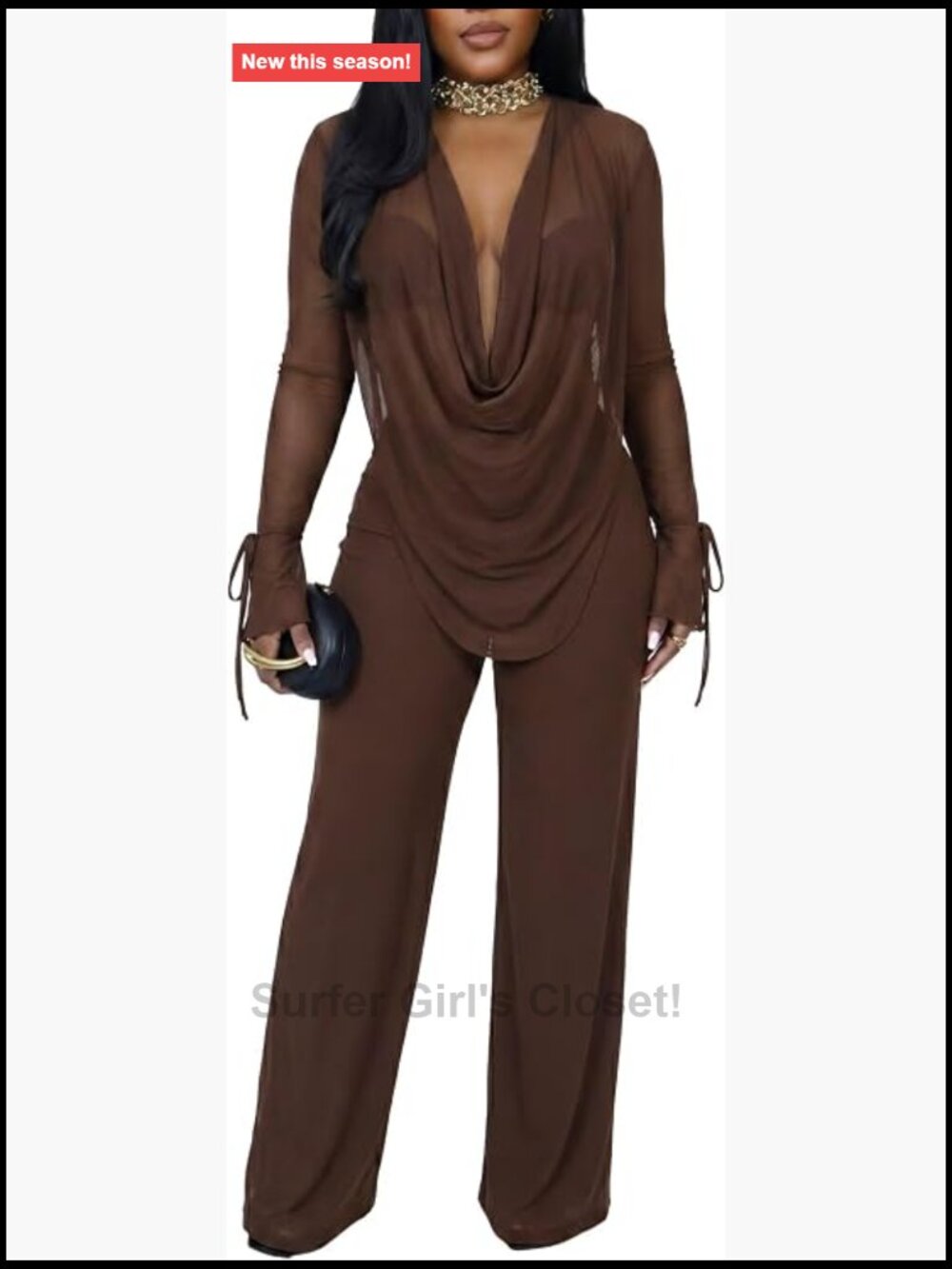 Sheer Mesh Two Piece Set See Through Cover Up Outfits